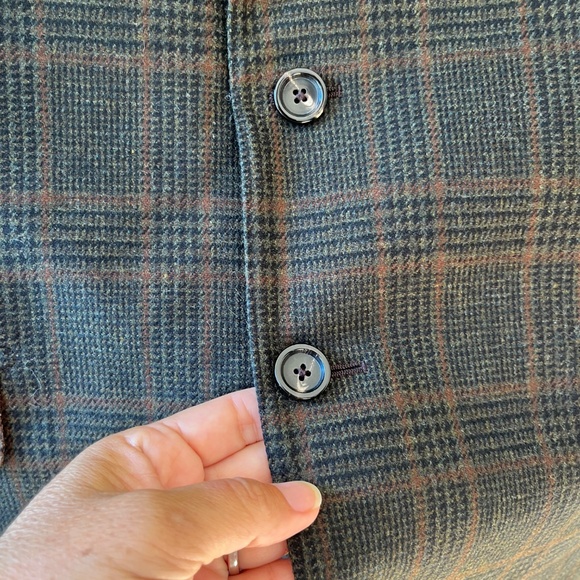 Pal Zileri Mens Coat USA Sz 40 R Wool Cashmere Blend 3 Button Jacket Suit VTG - Picture 8 of 14